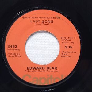 Edward Bear 45 Last Song / Best Friend on Capitol EX Rock